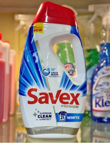 Гель для прання (рідина) Savex Premium White 945 мл