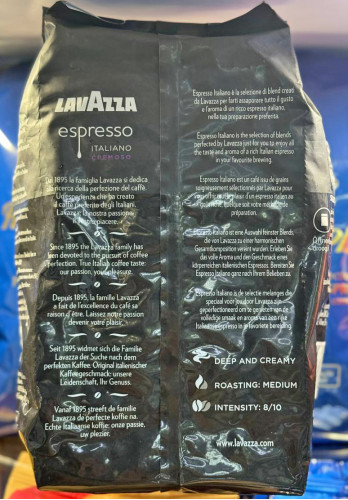 Кофе в зернах Lavazza Espresso Italiano Cremoso 1 кг