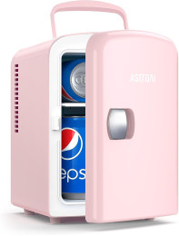Портативный мини-холодильник AstroAI LY0204A Pink