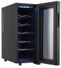 Винна шафа для дому та бару Adler AD 8083 холодильник для вина та напоїв на 33 л з підсвічуванням та терморегулятором 12-18°С скло з УФ фільтром
