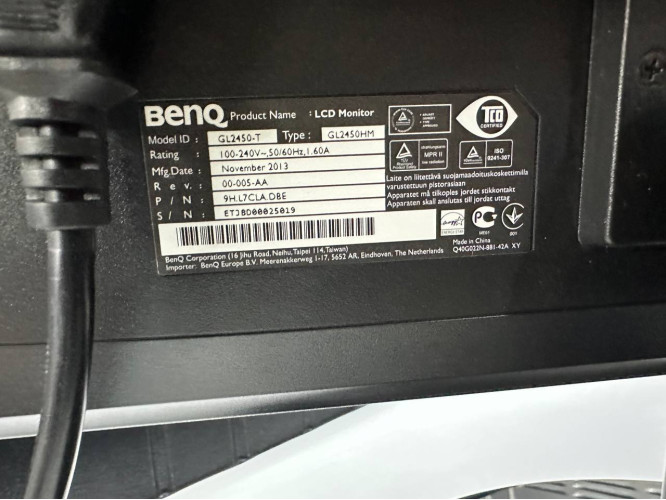 Монитор BenQ GL2450 24" Black Б/У