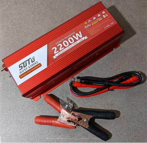 Инвертор (преобразователь напряжения) Sutu ST-2200XZ 12-220V Red