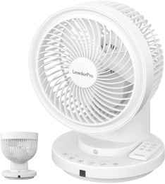 Настольный вентилятор LeaderPro FS08A White