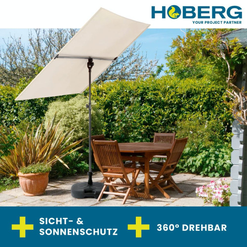 Сонцезахисний прямокутний екран-парасолька Hoberg 130 x 180 см