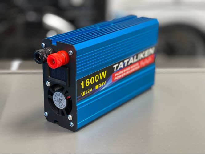 Инвертор преобразователь Tataliken 12-220V Чистый синус 1600W