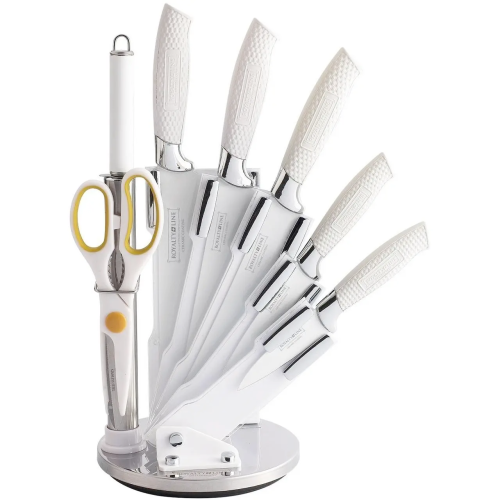 Набір ножів Royalty Line RL-WHT8 White з 8 предметів