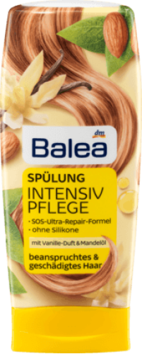 Бальзам для поврежденных волос Balea Intensivpflege Spülung Vanille & Mandelöl 300ml